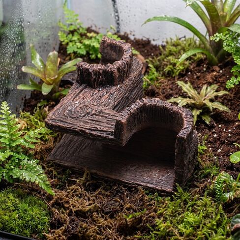 Ipetboom 2pcs Resin Wood-Like Fish Tank Cave for Corner, 5.12" X 2.76" in Kuwait
