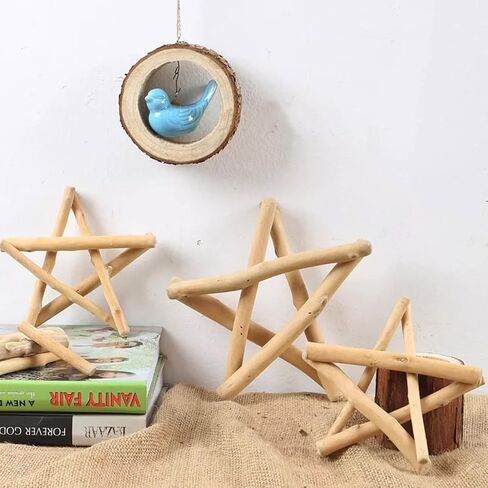 16 Pcs DIY Aquarium Wood Christmas Small Blocks Xmas Natural Craft in Kuwait