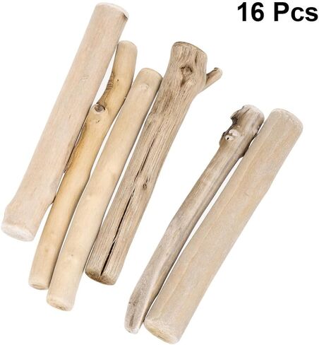 16 Pcs DIY Aquarium Wood Christmas Small Blocks Xmas Natural Craft in Kuwait
