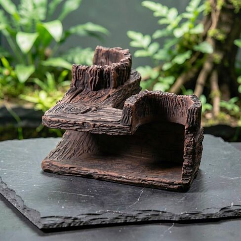 2pcs Betta Fish Cave Shelter Aquarium Corner Tunnel Driftwood Look in Kuwait