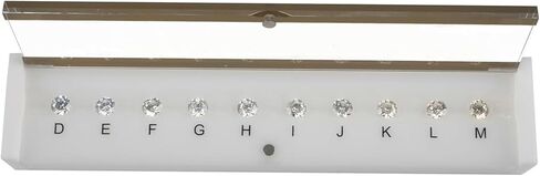 GIA Master Set, Diamond Grading Color Set, Diamond Color Grading Tool D-M Color 10ct Diamond Color Scale Master Stones for Jewelers and Diamond Grading Training in Kuwait