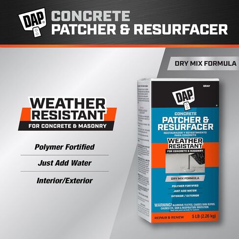 Patch and Resurfacer, 5 lb., Pack, Gray in Saudi Arabia