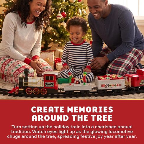 FAO Schwarz 30-Piece Motorized Holiday Train Set with 18 Ft of Track in Kuwait