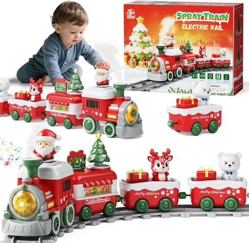 Dimoarch Christmas Toys Train Set for Toddlers 1 2 3 Year Old Boy Girl in Kuwait