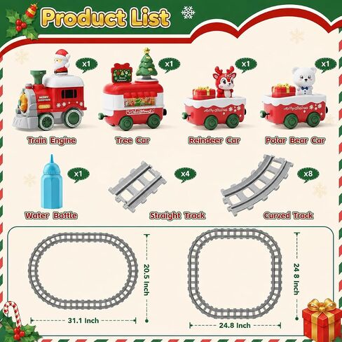 Dimoarch Christmas Toys Train Set for Toddlers 1 2 3 Year Old Boy Girl in Kuwait