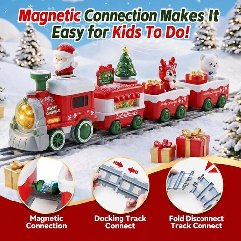 Dimoarch Christmas Toys Train Set for Toddlers 1 2 3 Year Old Boy Girl in Kuwait
