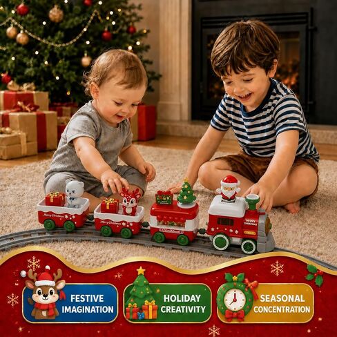Dimoarch Christmas Toys Train Set for Toddlers 1 2 3 Year Old Boy Girl in Kuwait