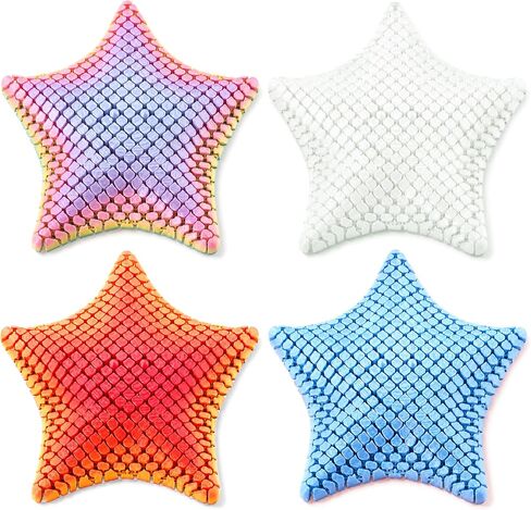4 Pack 3D Printed Articulated Starfish Fidget Toys, 1 Glow-in-the-Dark in Kuwait