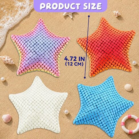 4 Pack 3D Printed Articulated Starfish Fidget Toys, 1 Glow-in-the-Dark in Kuwait
