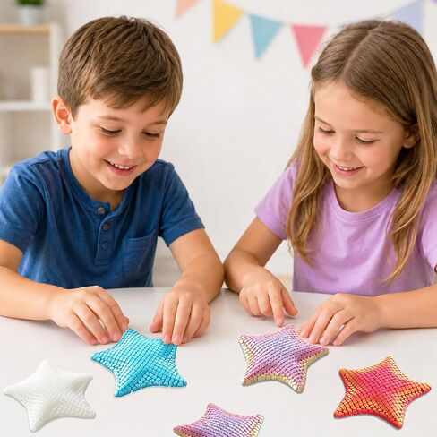 4 Pack 3D Printed Articulated Starfish Fidget Toys, 1 Glow-in-the-Dark in Kuwait
