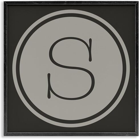 Stupell Industries Modern D Initial Elevator Key Circular Shape Framed Wall Art in Kuwait