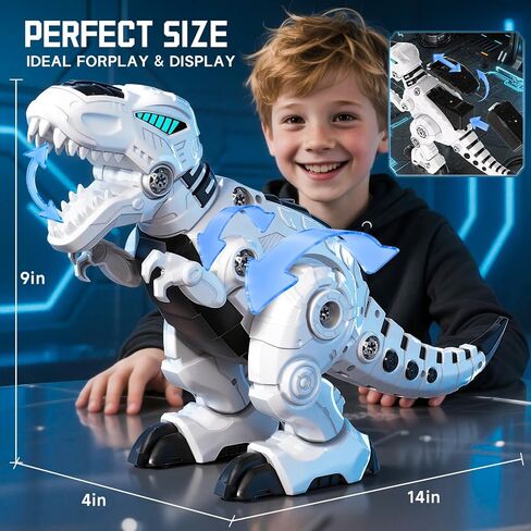 Remote Control & Take Apart Dinosaur Toy for Kids, Electric Walking Robot T-Rex Dino with Sound & Music, Educational STEM Building Toy, Christmas Birthday Gift for Boys Girls Ages 3 4 5 6 7 8+ in Kuwait