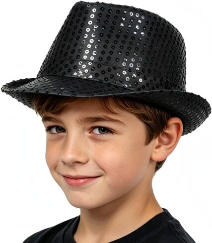 Western Sequin Hat Glitter Sequin Hat Solid Color Dance Retro Disco Cap for Party Props Supplies in Saudi Arabia