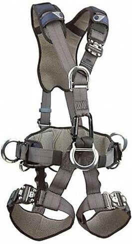 DBI-Sala 3M 1113346 DBI-SALA ExoFit NEX Full Body Rope Access/Rescue Harness, Alum Back/Front/Suspension D-Rings, Belt w/ Pad/Side D-Rings, Locking QC Leg Straps, Medium, Blue/Grey in Kuwait