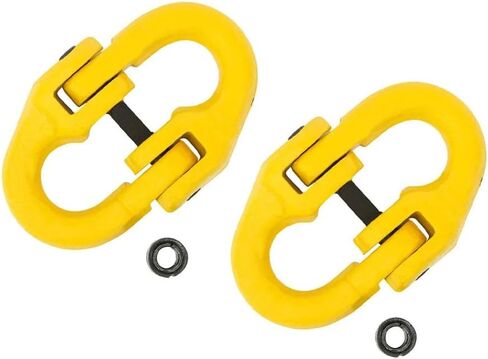 Mytee Products 2 Pack Grade 80 1/2" Safety Chain Connector Hammer Lock Link - 12000 lbs WLL Forged Alloy Steel Tow Hitch Coupling Link for Trucks -Powder Coated Trailer Safety Chain Extention in Kuwait