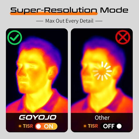 GOYOJO 256x192 Thermal Imaging Camera with Dual-Light Fusion, -4~1022°F, Handheld Infrared Thermal Imager for Home Inspection HVAC Electrical Plumbing Leak Detection and Mechanical Maintenance in Kuwait