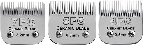 Dog Grooming Ceramic Blades Set,Compatible with Andis,Oster A5,Wahl KM10 in Kuwait
