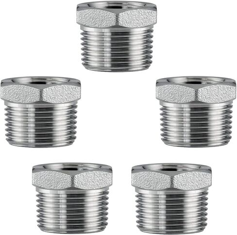 Fitvell الفولاذ المقاوم للصدأ 2 "ذكر NPT إلى 3/4" أنثى NPT المخفض عرافة جلبة الأنابيب المناسب محول (حزمة من 1) in Kuwait