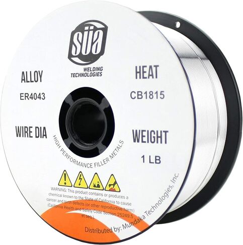 SÜA - ER4043 - سلك لحام ألومنيوم MIG - 1 رطل × 0.030 بوصة (4 بكرات) in Kuwait