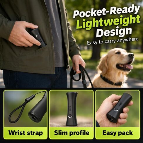 Trainer Ultrasonic for Dogs, Rechargeable Pet Training Device (1) in Kuwait