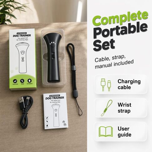 Trainer Ultrasonic for Dogs, Rechargeable Pet Training Device (1) in Kuwait