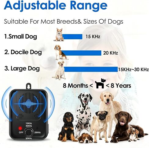 Ultrasonic Anti Barking Devices, Auto Barking Control Devices with 3 Modes in Kuwait