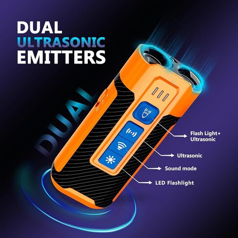 DEVOGUE® Dog Bark Deterrent Devices with Different Training Modes – Rechargeable Anti Barking Device for Dogs – 10 to 12 Meter Long Range Ultrasonic Dog Bark Deterrent in Kuwait