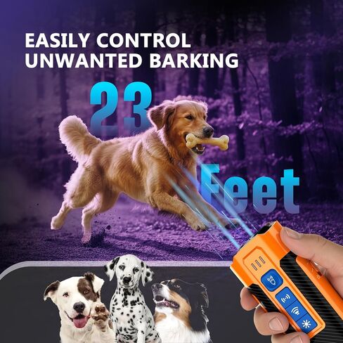 DEVOGUE® Dog Bark Deterrent Devices with Different Training Modes – Rechargeable Anti Barking Device for Dogs – 10 to 12 Meter Long Range Ultrasonic Dog Bark Deterrent in Kuwait