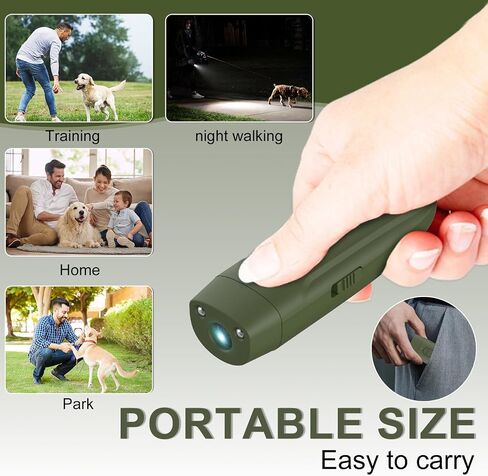 Ultrasonic Dog Bark Deterrent, Keychain, Rechargeable, LED Light in Kuwait
