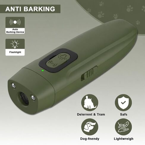 Ultrasonic Dog Bark Deterrent, Keychain, Rechargeable, LED Light in Kuwait