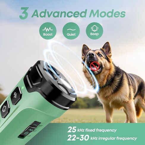 Dog Bark Deterrent Devices - Humane & Effective Training Dog, Stop No More Barking with 3X Ultrasonic Emitters (Light Green) in Kuwait