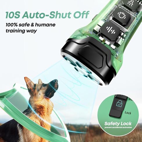 Dog Bark Deterrent Devices - Humane & Effective Training Dog, Stop No More Barking with 3X Ultrasonic Emitters (Light Green) in Kuwait