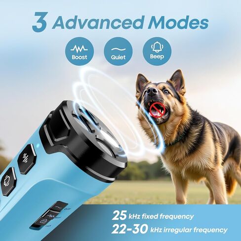 Dog Bark Deterrent Devices - Humane & Effective Training Dog, Stop No More Barking with 3X Ultrasonic Emitters (Light Blue) in Kuwait