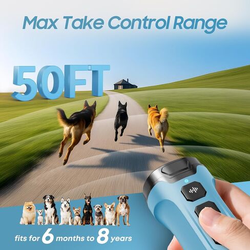 Dog Bark Deterrent Devices - Humane & Effective Training Dog, Stop No More Barking with 3X Ultrasonic Emitters (Light Blue) in Kuwait