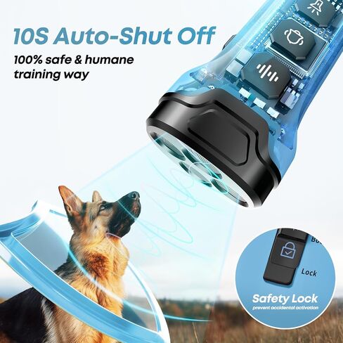 Dog Bark Deterrent Devices - Humane & Effective Training Dog, Stop No More Barking with 3X Ultrasonic Emitters (Light Blue) in Kuwait