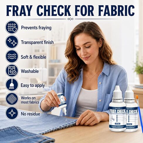 Fray Check for Fabric Clear, Fray Stop, Prevent Fraying and Unraveling in Kuwait