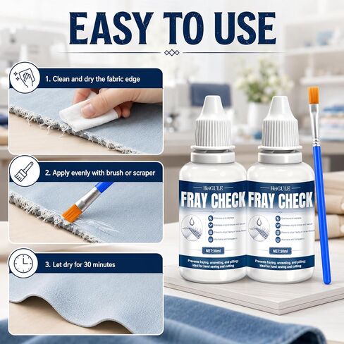 Fray Check for Fabric Clear, Fray Stop, Prevent Fraying and Unraveling in Kuwait