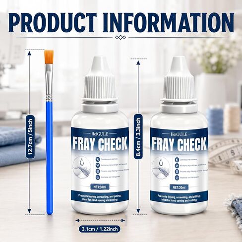 Fray Check for Fabric Clear, Fray Stop, Prevent Fraying and Unraveling in Kuwait