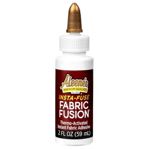 Aleene's Fabric Fusion Insta-Fuse Permanent Fabric Glue Thermo-Activated Instant Dry Time, Ideal for Quick Fashion Fixes, 4 oz in Saudi Arabia