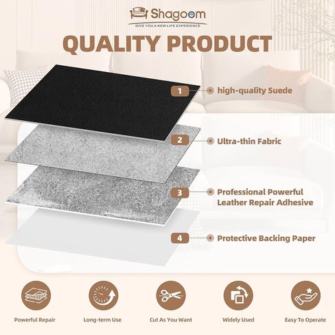 Fabric Repair Tape, Self-Adhesive Couch Patch for Furniture, Cloth in Kuwait