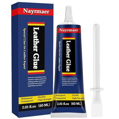 Leather Glue, Special Fabric Adhesive Permanent Clear Washable for BondingLeather and Different Materials (Leather Glue, 60 ML * 1 Pack) in Kuwait
