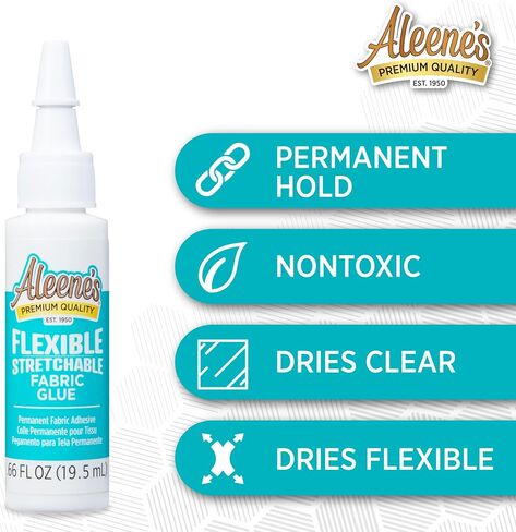 Aleene's Tacky Pack Fabric Glue, 5pk, 0.66 Fl Oz, Clear (25114) in Saudi Arabia