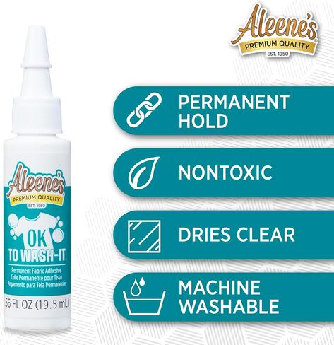 Aleene's Tacky Pack Fabric Glue, 5pk, 0.66 Fl Oz, Clear (25114) in Saudi Arabia