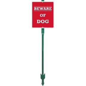 SmartSign - K-2556-AL-10 "Beware of Dog" Sign | 7" x 10" Aluminum in Saudi Arabia