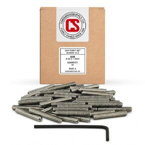 Stainless 8-32 x 3/4" (1/4" to 1" Available) Socket Set Screws Cup Point, Stainless Steel 50 Qty W/Hex Key Wrench (8-32 x 3/4") in Saudi Arabia