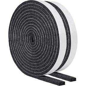 Yotache Air Conditioner Window Foam Insulation Seal 1 X 1 Inch, High Resilience Foam Weather Stripping Door Seal Tape, 6.5 Ft x 2Pcs in Saudi Arabia