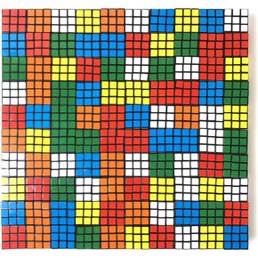 100 Pack Lot of Mini Magic Cubes, Twist Puzzle, Toys, 3x3 Magic Cube Mosaic, Brain Art, Favors, Gifts, Party Supplies for Boys and Girls in Kuwait