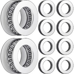 10 Sets Thrust Needle Roller Bearings with Washers 0.75 Inch Bore 1.25 Inch OD Industrial Bearing with Nice Load Carrying Capacity and Stiffness NTA1220 2TRA Thrust Needle Roller Bearing in Kuwait