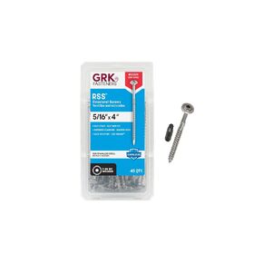 GRK Fasteners 62225 RSS 305 Stainless Steel 5/16" x 4" Screws 45CT in Kuwait