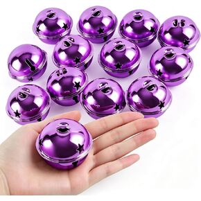 12PCS Large Jingle Bells, 2 Inch Christmas Star Bells Ornament (Golden) in Kuwait